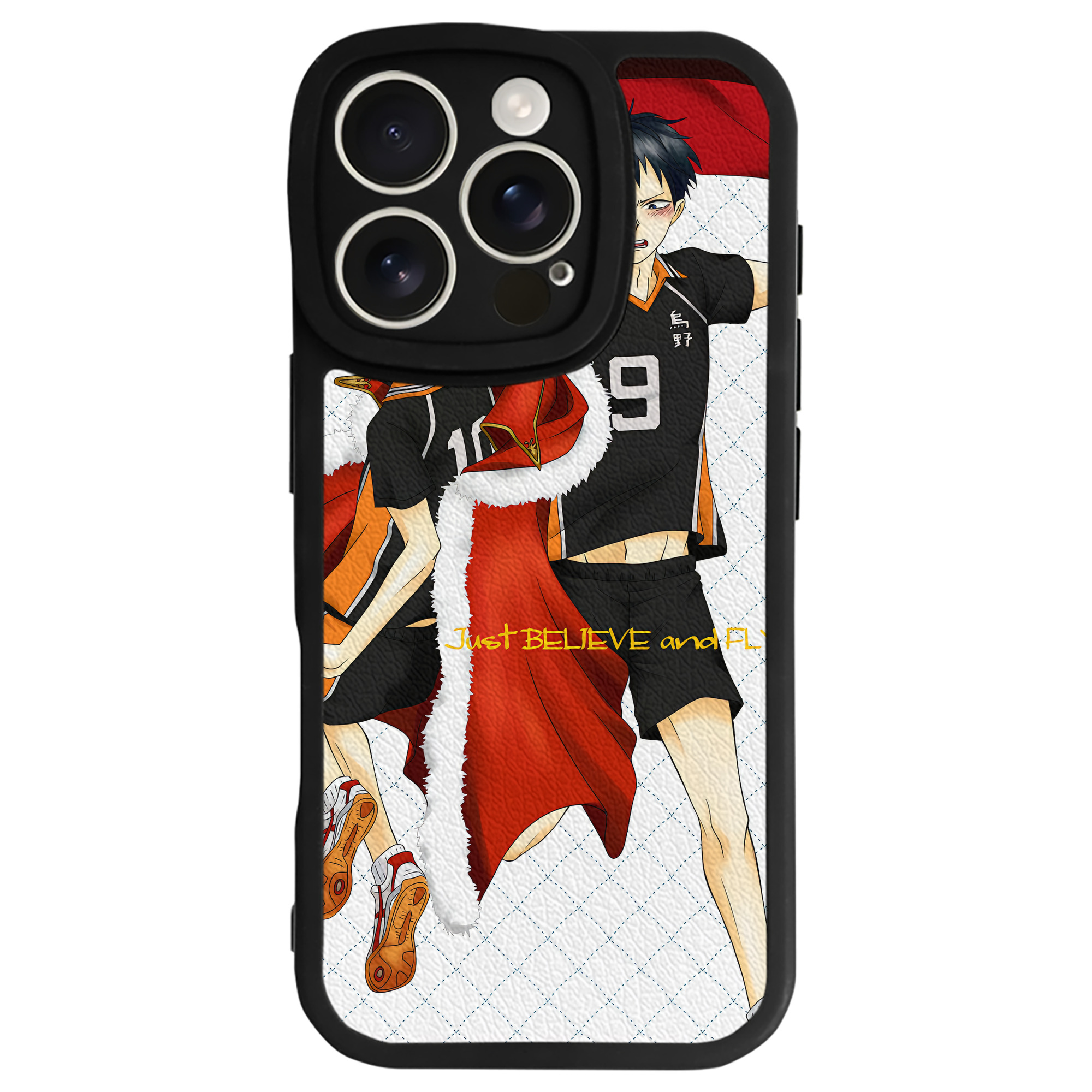 （画像用） ハイキュー!! Haikyu!! 【iPhone 16シリーズ対応】シリコンスマホケース（レザー調） 材質：シリコン